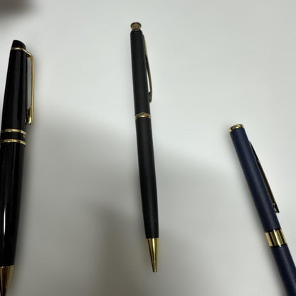 Waterman ballpoint pen and mechanical pencil set including Parker and Zippo mechanical pencils