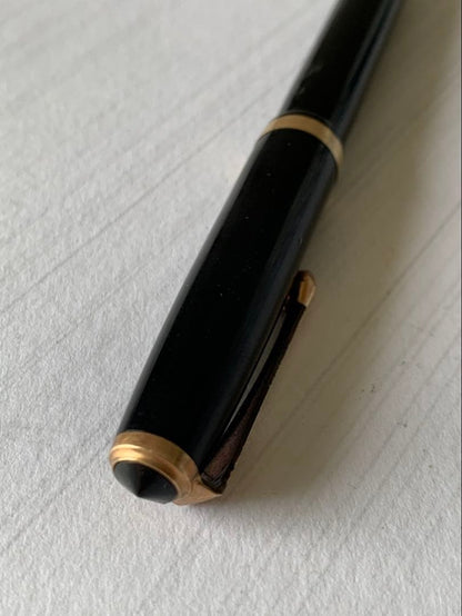 Pilot Fountain Pen featuring a 14K gold nib with a sleek black barrel