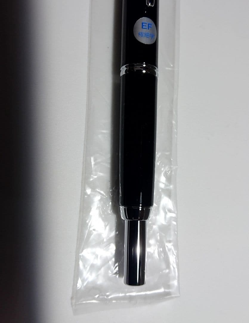 PILOT Capless Black fountain pen with extra fine nib shown with case and instruction manual