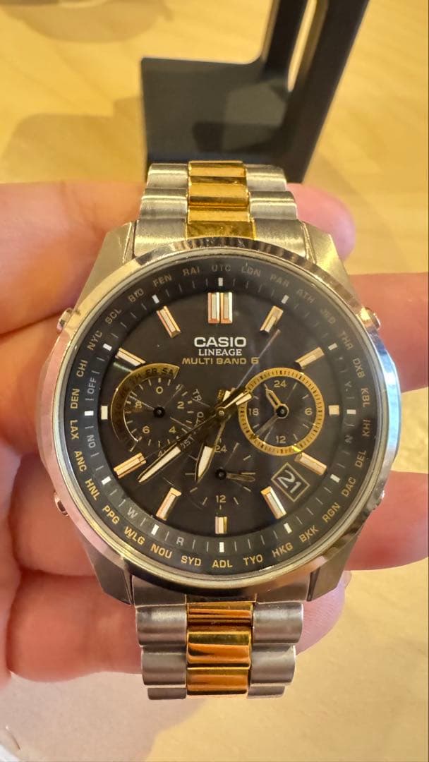 CASIO LINEAGE MULTI BAND 6 Analog Men's Watch — Japanese