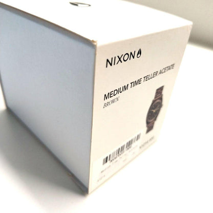 NIXON Medium Time Teller Acetate Quartz Men's Watch — Japanese