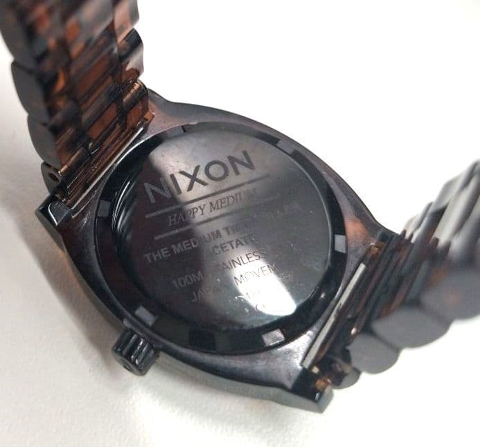 NIXON Medium Time Teller Acetate Quartz Men's Watch — Japanese