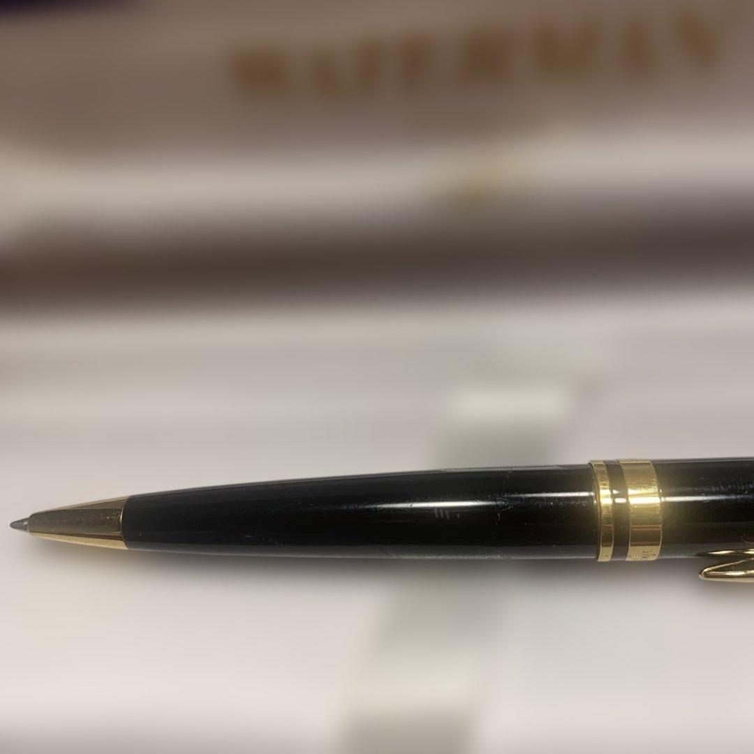 WATERMAN Expert Essential ballpoint pen in black and gold with twist mechanism and dedicated case