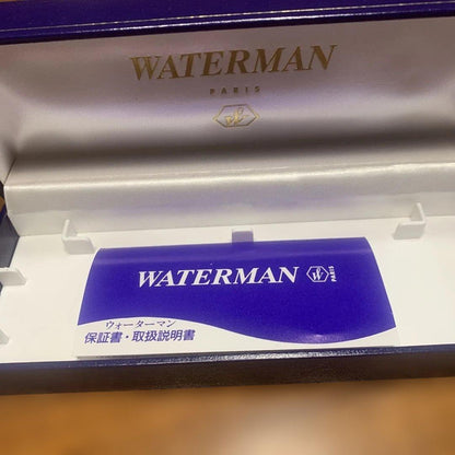 WATERMAN Expert Essential ballpoint pen in black and gold with twist mechanism and dedicated case