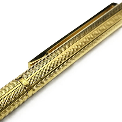 PILOT Grandee 22KGP gold ballpoint pen with black body and twist mechanism, includes refill, no visible damage
