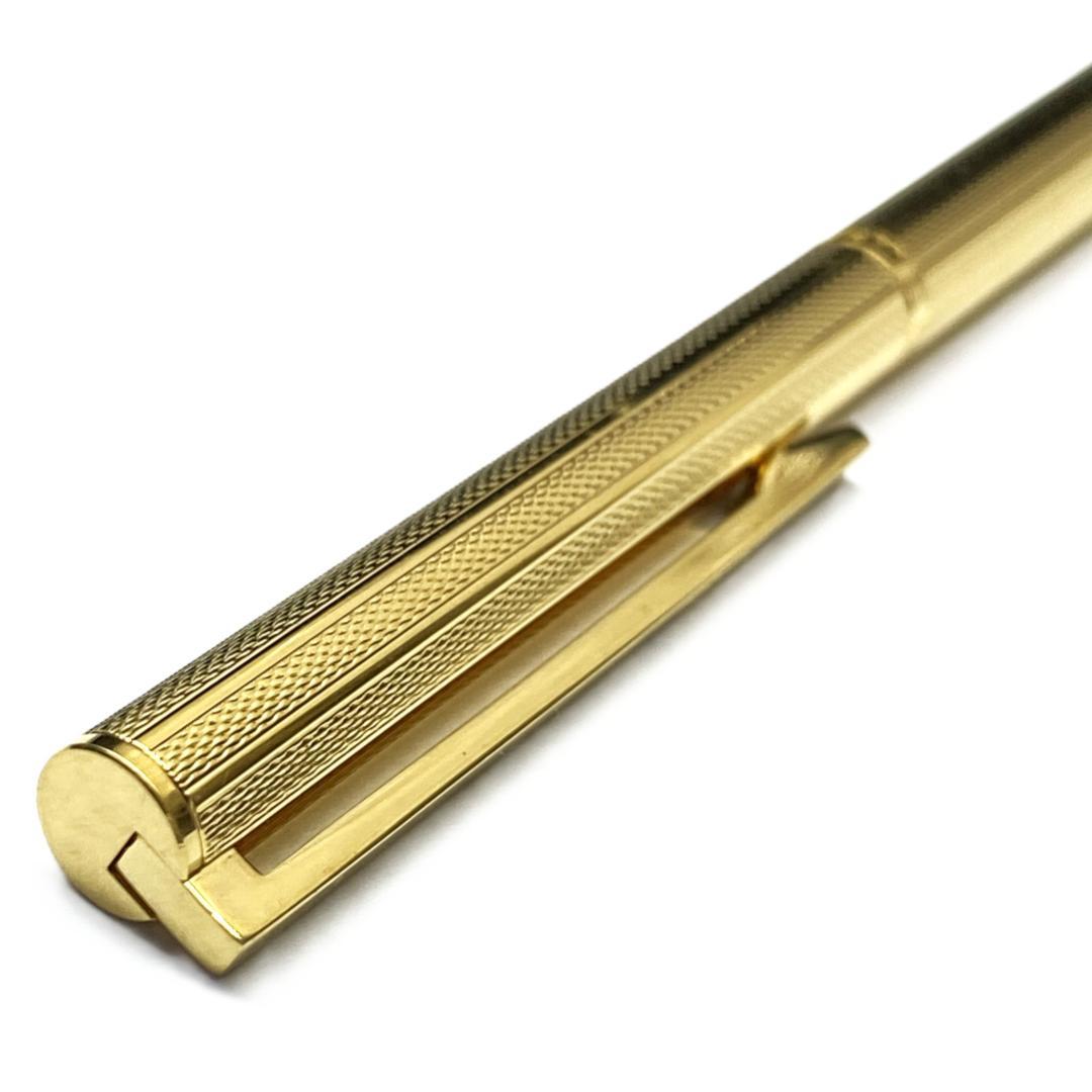 PILOT Grandee 22KGP gold ballpoint pen with black body and twist mechanism, includes refill, no visible damage