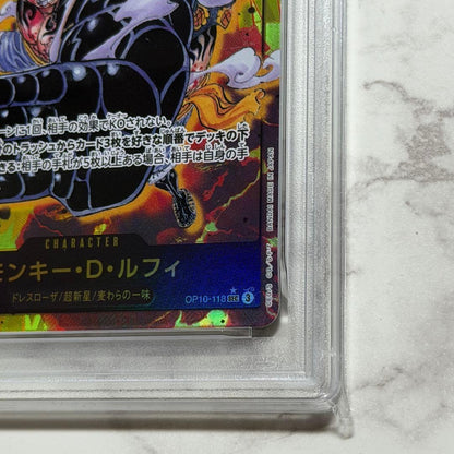 PSA 10 One Piece Monkey D. Luffy SEC — OP10-118 — Japanese