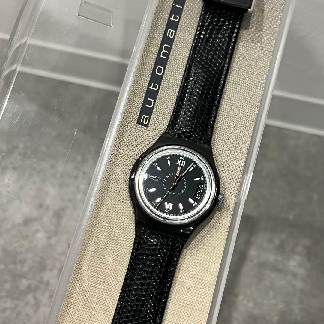swatch Auto Black Automatic Men's — Japanese