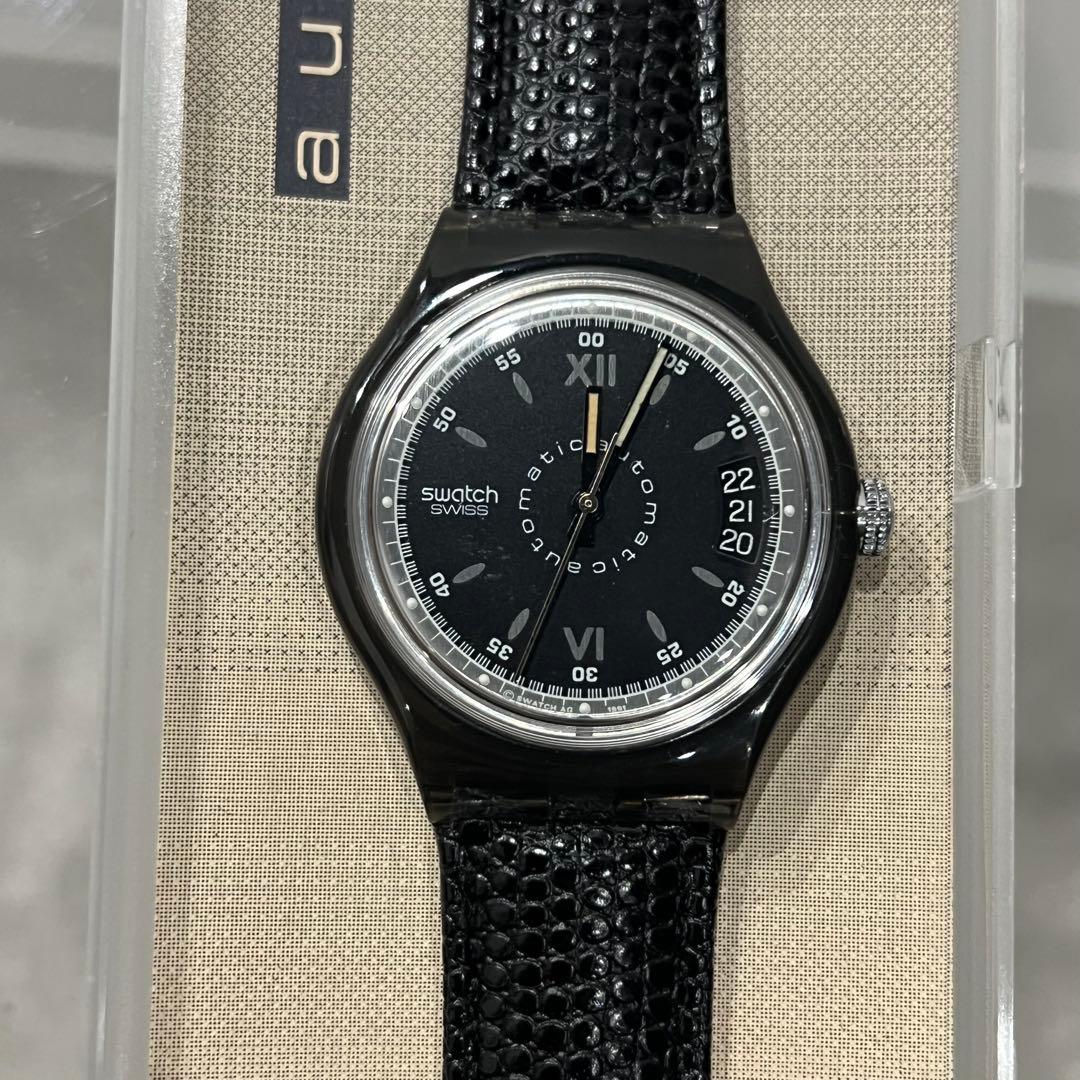swatch Auto Black Automatic Men's — Japanese