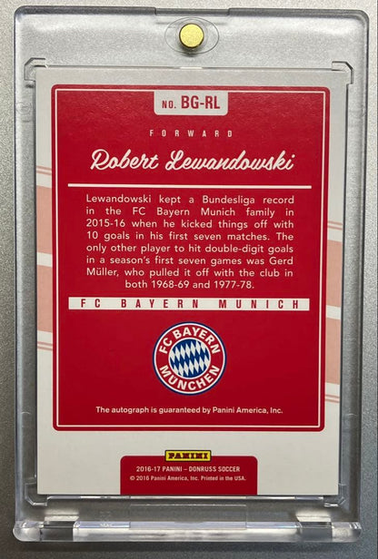 Robert Lewandowski Autograph Card — Japanese