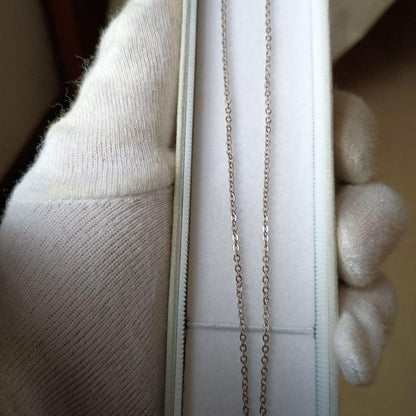 Tazaki Necklace featuring Puffy Mother-of-Pearl top design with maximum length of 23 cm and distinctive markings