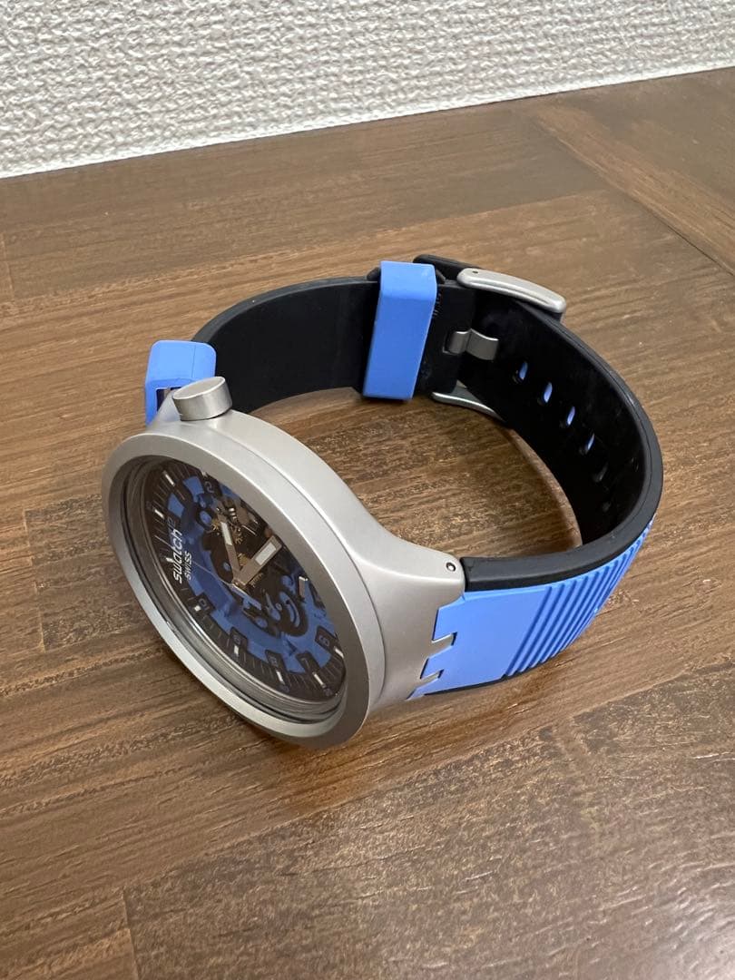 swatch Big Bold Irony Rubber Analog Men's — Japanese