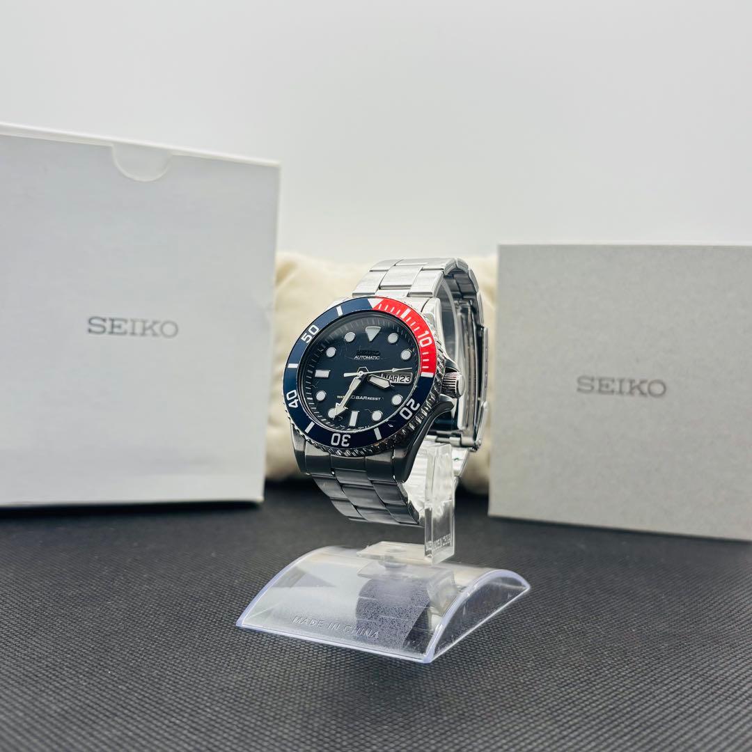 SEIKO 200m Diver Pepsi bezel Day-Date Automatic Men's Watch — Japanese