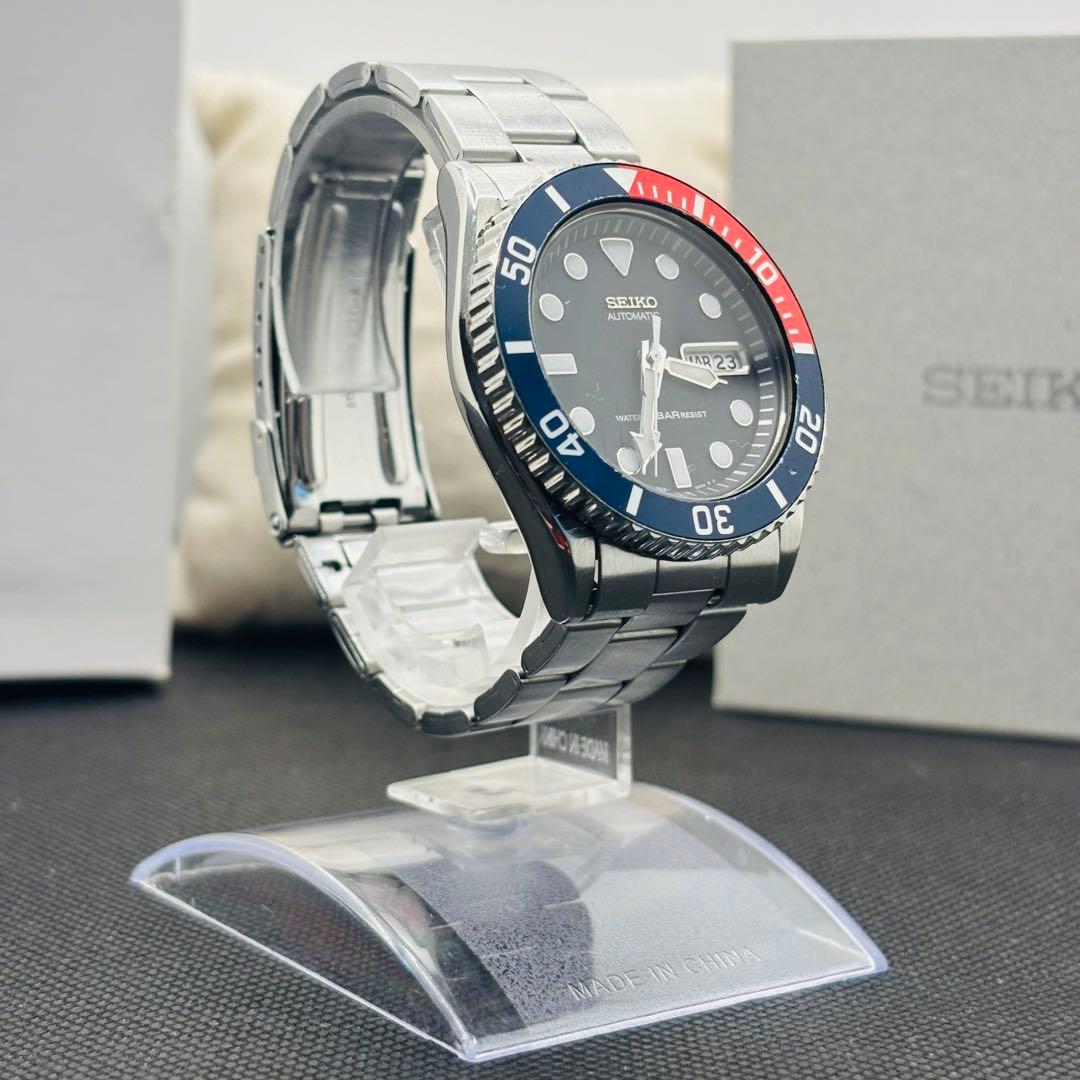 SEIKO 200m Diver Pepsi bezel Day-Date Automatic Men's Watch — Japanese