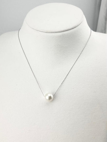 Akoya Pearl Thread Necklace 40cm length displayed on a white background showing lustrous pearls