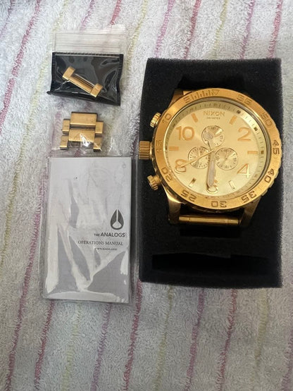 NIXON Gold Men's Watch — Japanese