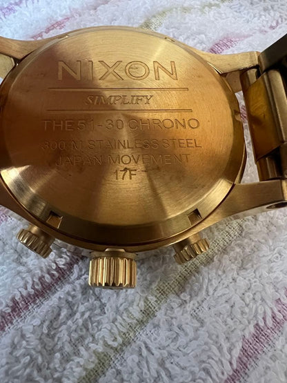 NIXON Gold Men's Watch — Japanese