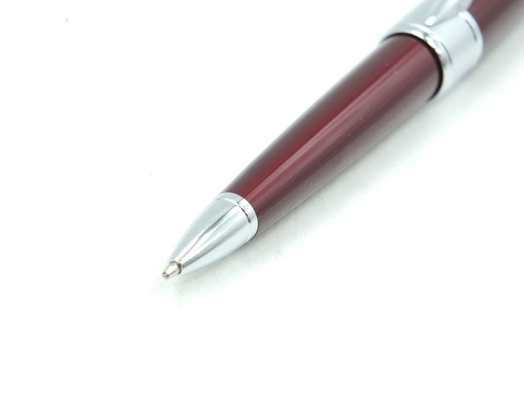 CROSS Apogee Twist Style Titanium Red Lacquer ballpoint pen in Duck Red color with case