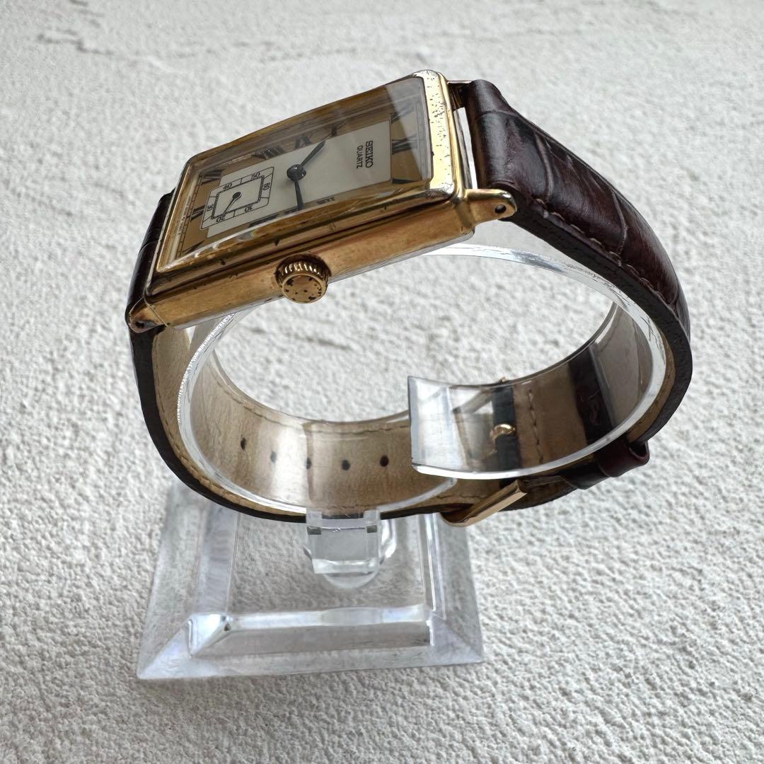 SEIKO Tank Vintage Roman Sumo Quartz Men's Watch — Japanese