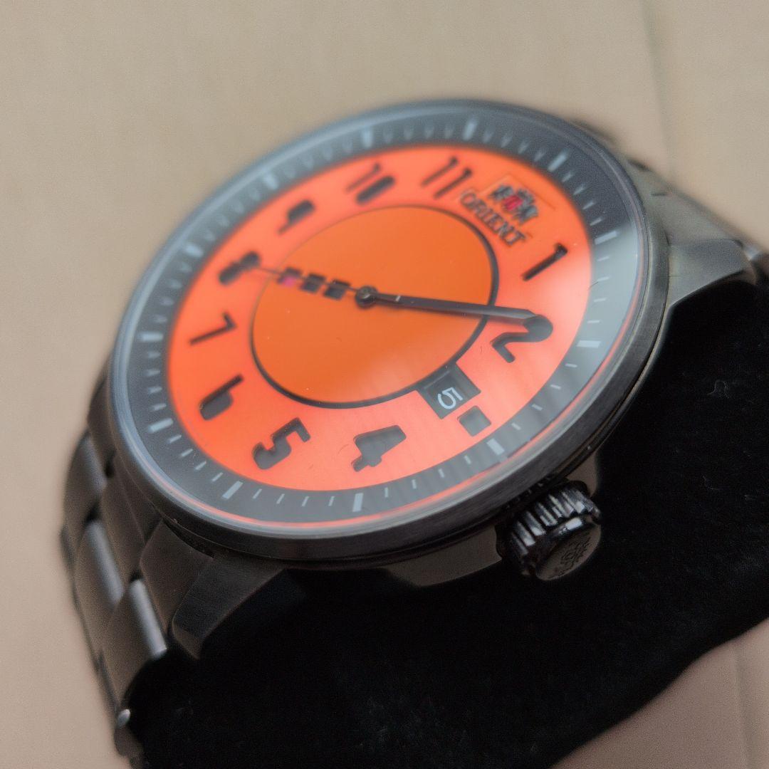 ORIENT DISK TYPO ORANGE Analog Men's Watch — Japanese