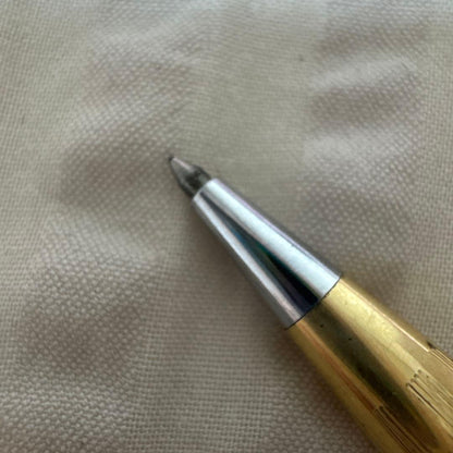 Vintage Cross Classic Century ballpoint pen in gold with 12KT old logo and oil-based ink