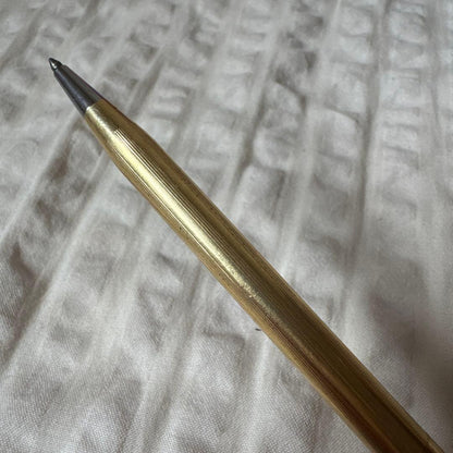 Vintage Cross Classic Century ballpoint pen in gold with 12KT old logo and oil-based ink