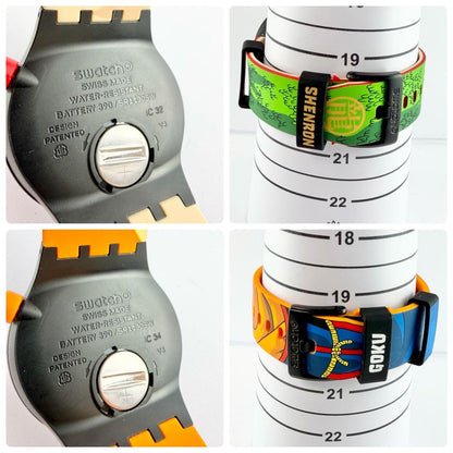 swatch Dragon Ball Z Shendo Son Goku Set Quartz Men's — Japanese