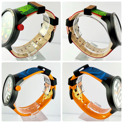 swatch Dragon Ball Z Shendo Son Goku Set Quartz Men's — Japanese