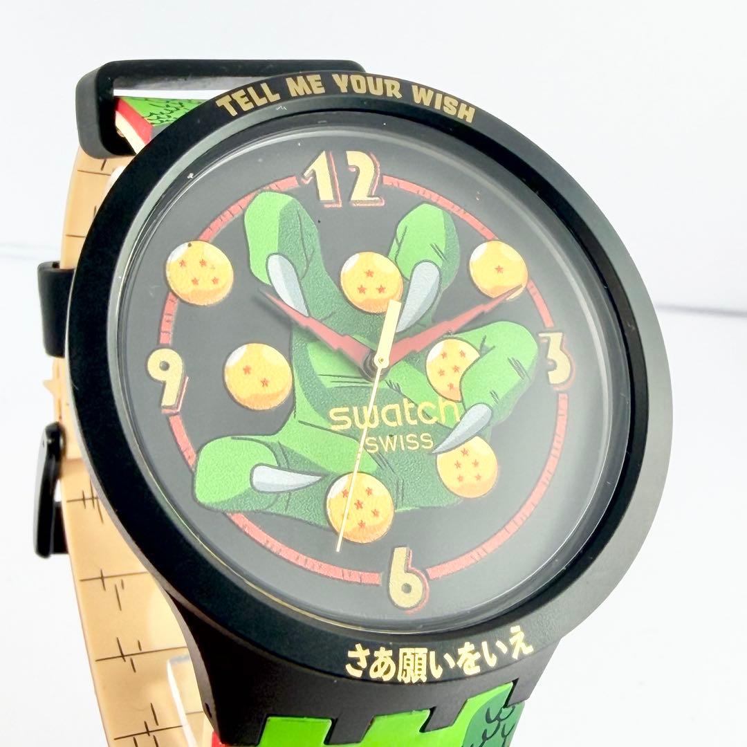 swatch Dragon Ball Z Shendo Son Goku Set Quartz Men's — Japanese