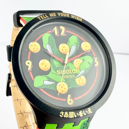 swatch Dragon Ball Z Shendo Son Goku Set Quartz Men's — Japanese