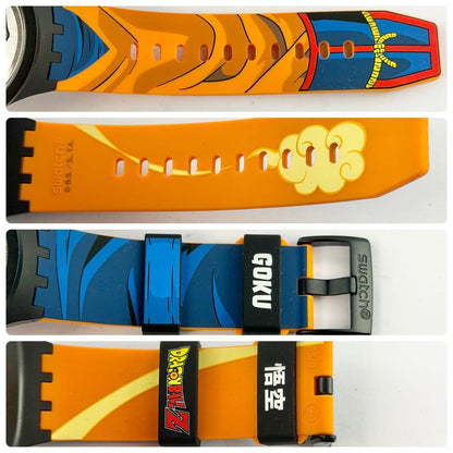 swatch Dragon Ball Z Shendo Son Goku Set Quartz Men's — Japanese