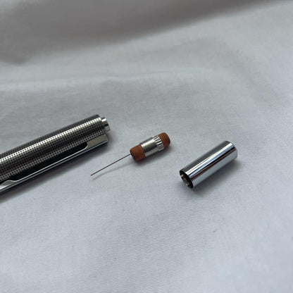 PILOT Silver Punching Metal Mechanical Pencil made of stainless steel with metal grip and mechanical lead mechanism
