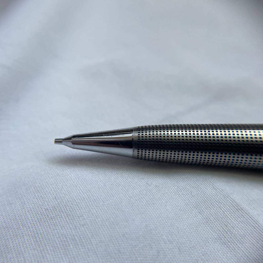 PILOT Silver Punching Metal Mechanical Pencil made of stainless steel with metal grip and mechanical lead mechanism