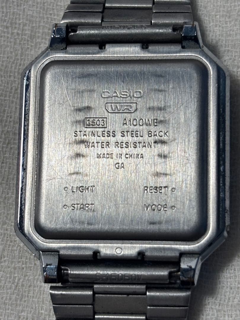 CASIO A100WE Digital Men's Watch — Japanese