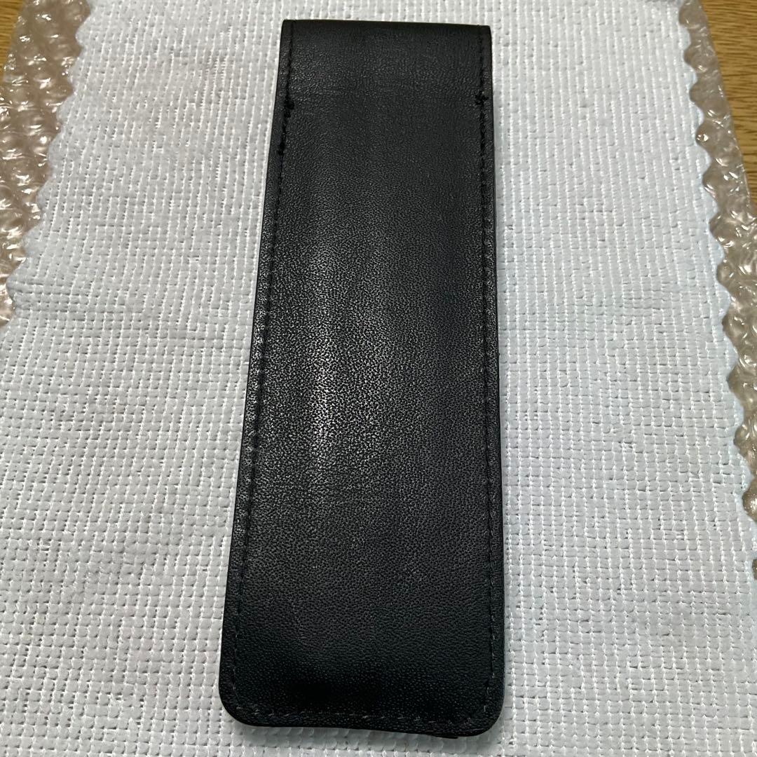 WATERMAN fountain pen with converter and black pen case holding three writing instruments