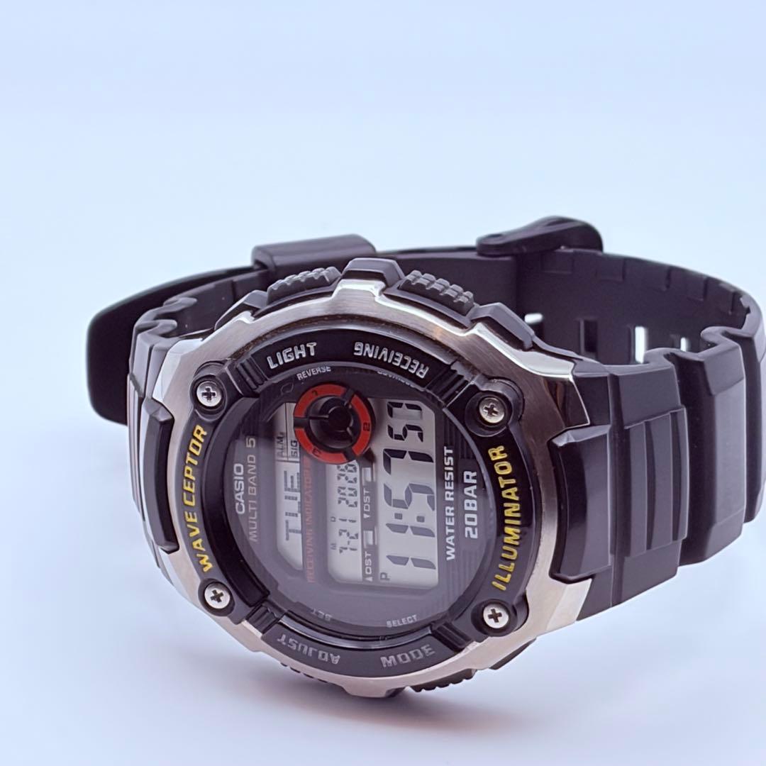 CASIO WAVE CEPTOR 20BAR Digital Men's Watch — Japanese