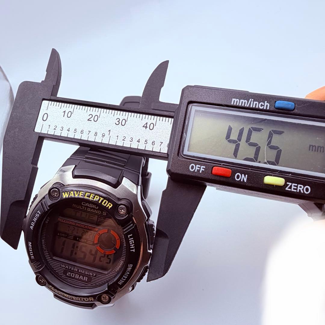 CASIO WAVE CEPTOR 20BAR Digital Men's Watch — Japanese