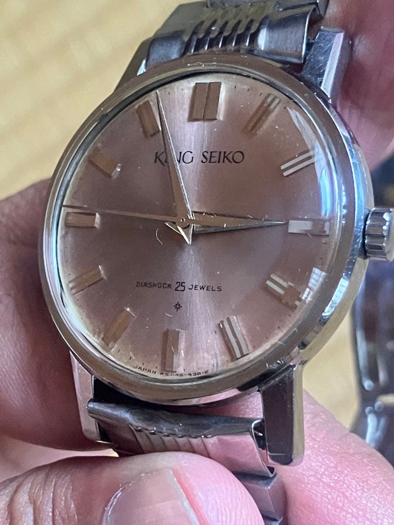 SEIKO King Seiko First SS SD Dial Manual Men's Watch — Japanese