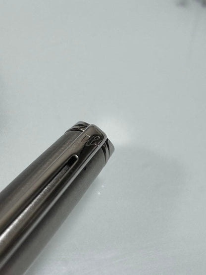 Waterman Hemisphere ballpoint and rollerball pen with stainless steel body engraved France and WATERMAN