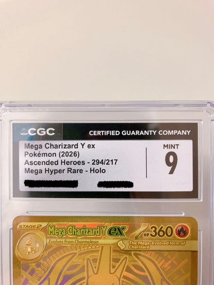 CGC9 Mint Pokemon Mega Charizard MUR — 294/217 — Japanese