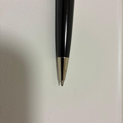 Waterman ballpoint pen in black and silver with metallic finish alongside its dedicated case