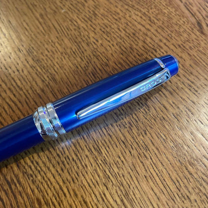 Cross No.7 ballpoint pen with oil-based ink and one ink color shown in unused condition