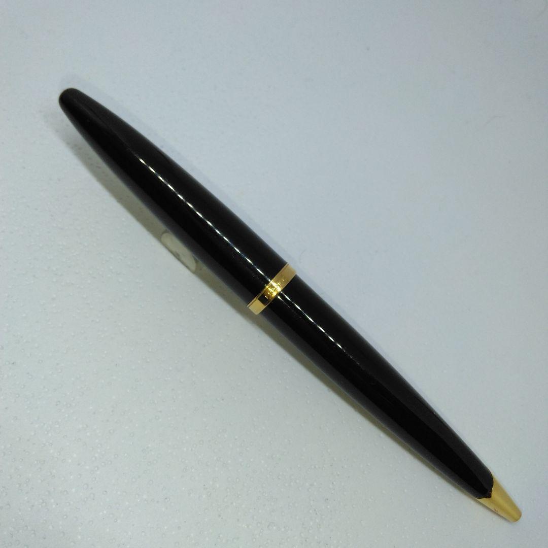 Waterman Karen ballpoint pen with black metal body and gold trim