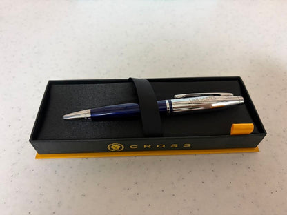 CROSS Ballpoint Pen LAB SERIES Collaboration Model in blue with silver trim and dedicated case