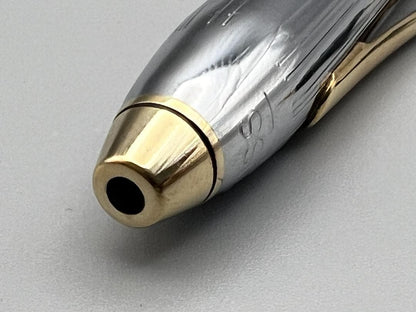 U.S. CROSS Townsend Ballpoint Pen with old logo, metallic finish, 31 grams, 14.6 cm length