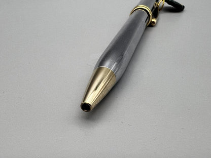 U.S. CROSS Townsend Ballpoint Pen with old logo, metallic finish, 31 grams, 14.6 cm length