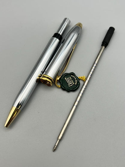 U.S. CROSS Townsend Ballpoint Pen with old logo, metallic finish, 31 grams, 14.6 cm length