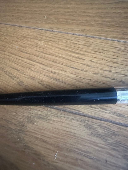 PILOT Super 70V Fountain Pen in black with metallic cap and attached clip