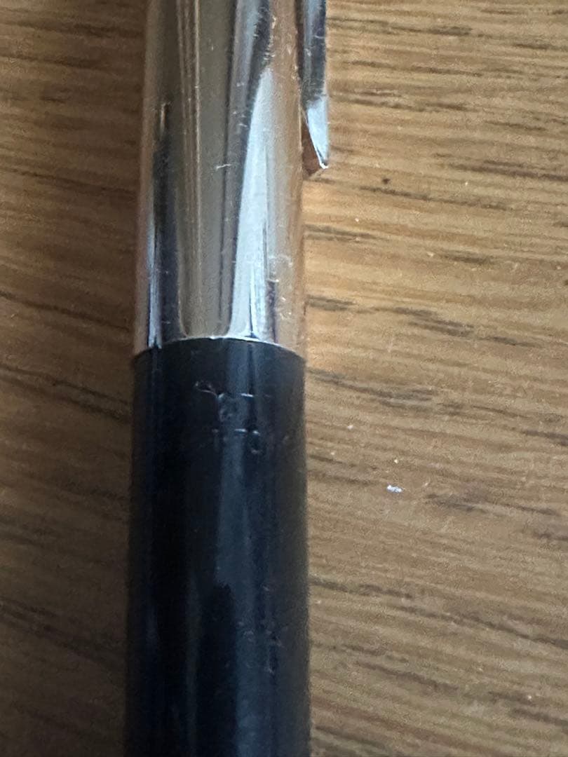 PILOT Super 70V Fountain Pen in black with metallic cap and attached clip