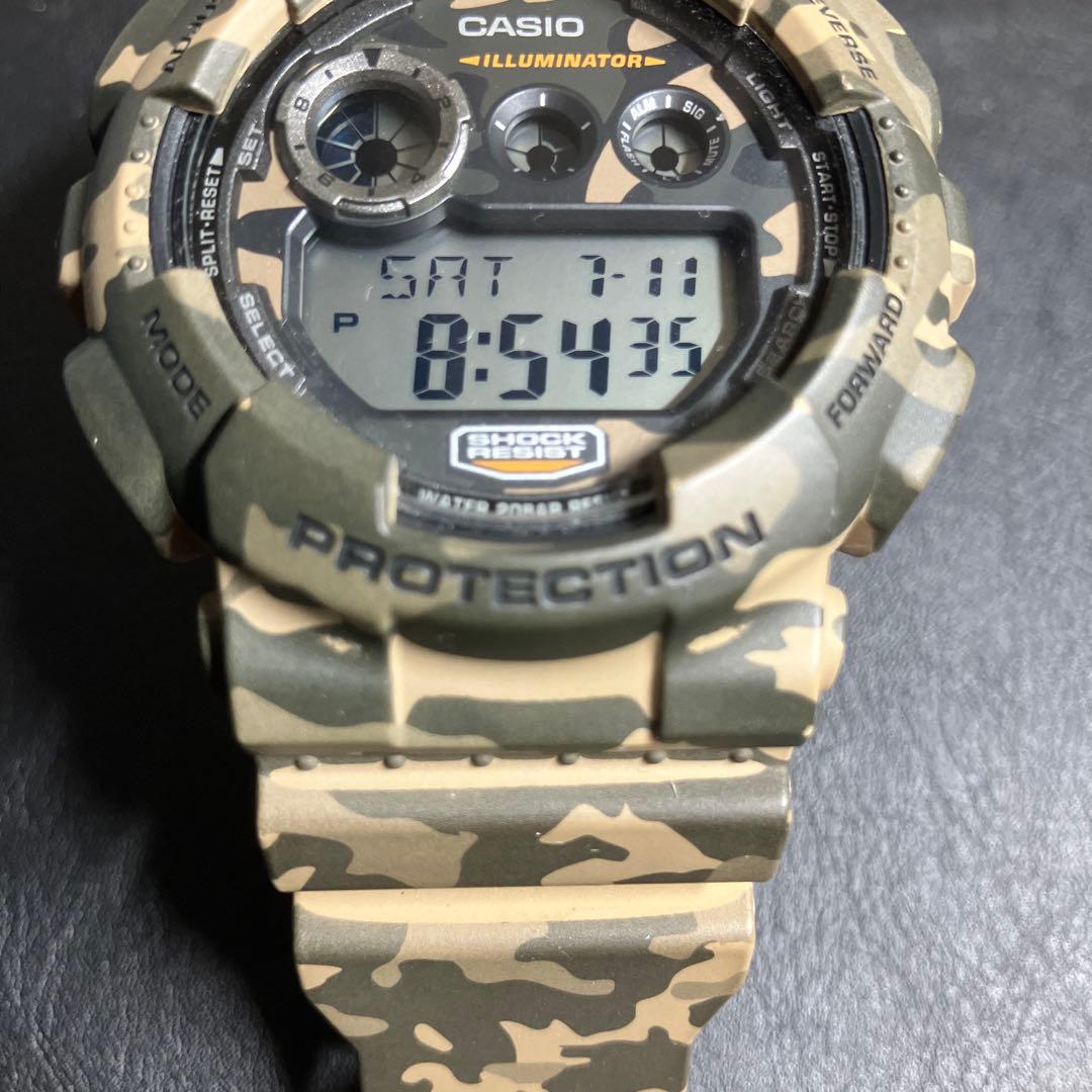 CASIO G-SHOCK カモフラージュ Digital Men's Watch — Japanese